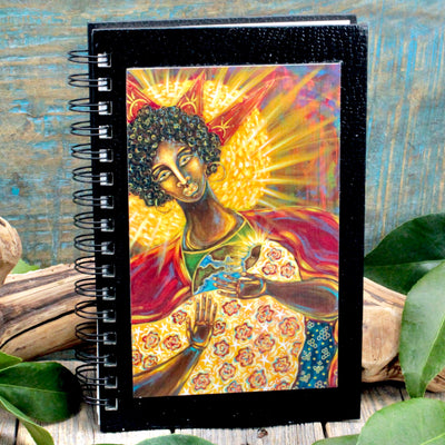 Spiral Bound Journal with Stylized Woman on the Cover