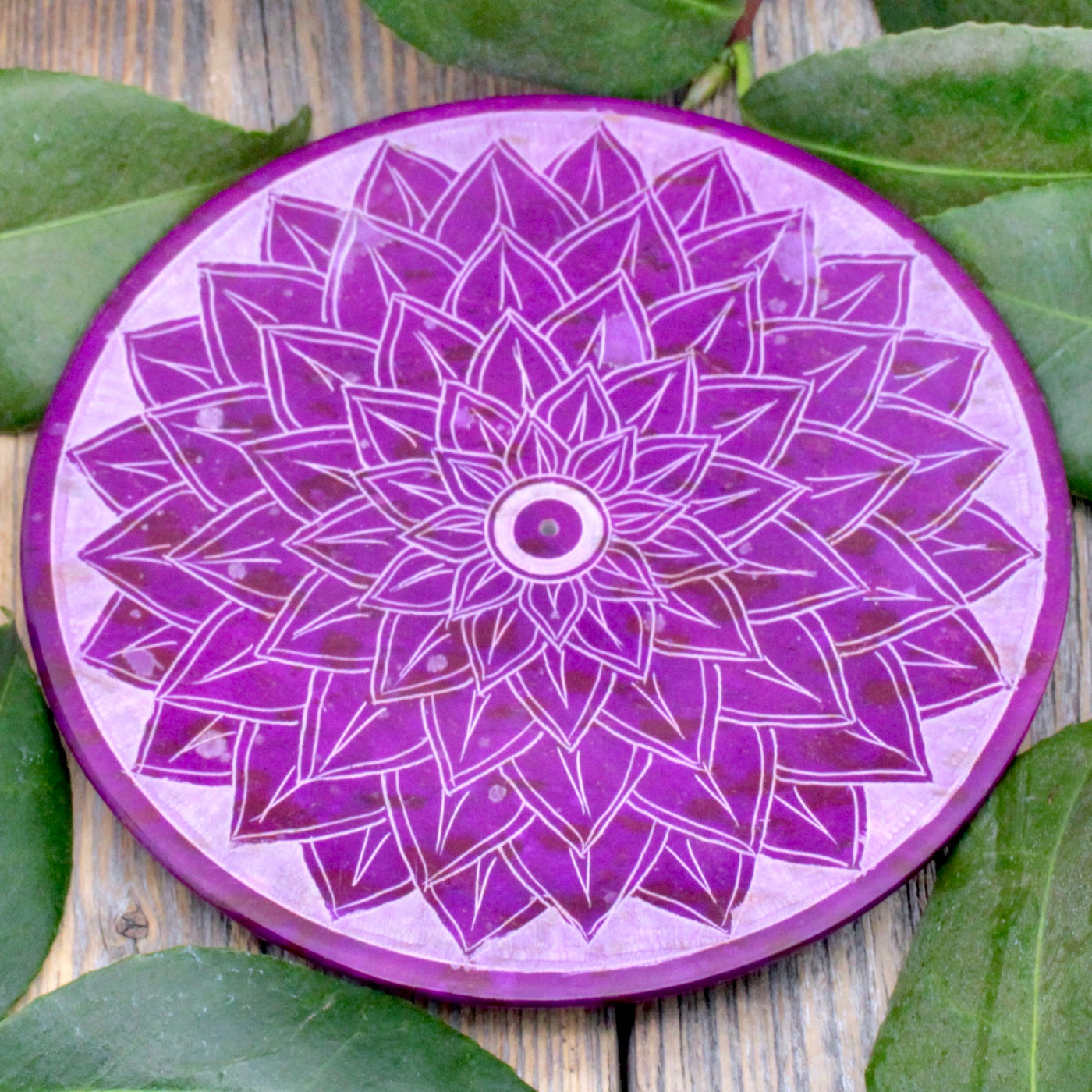 Purple Lotus Incense Holder