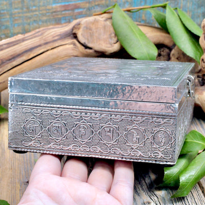 Embossed Buddha Box side view