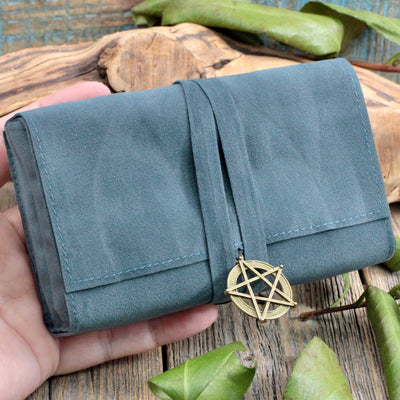 Tarot Deck Bag with Pentacle Charm
