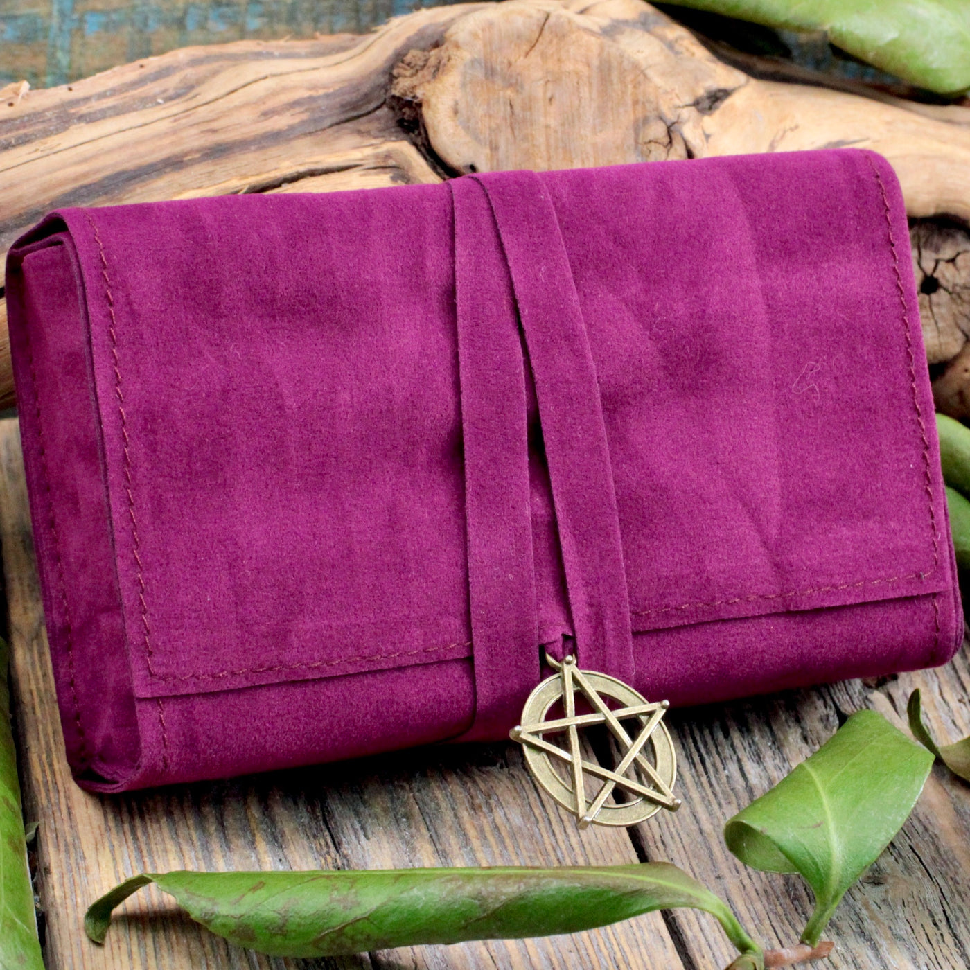 Tarot Deck Bag with Pentacle Charm