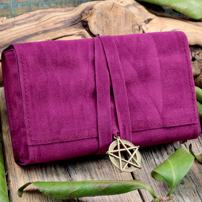 Tarot Deck Bag with Pentacle Charm