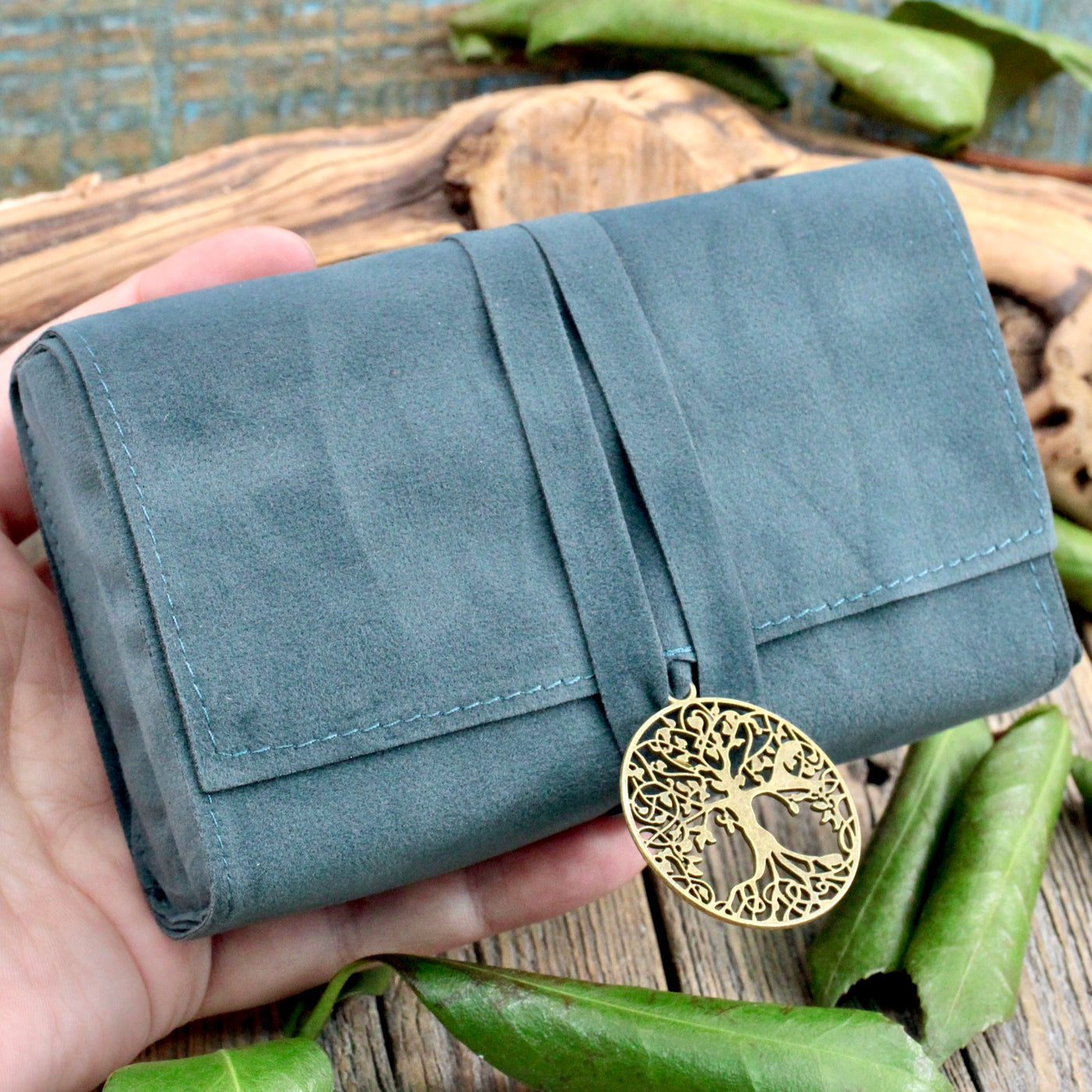 Tarot Deck Bag with Tree of Life Charm