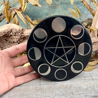 Soapstone PentacleTrinket Box hand