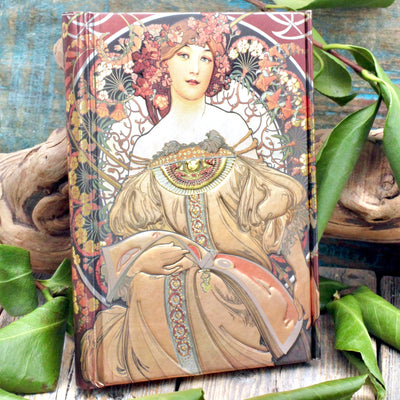 Art Nouveau Goddess Lined Journal - Small