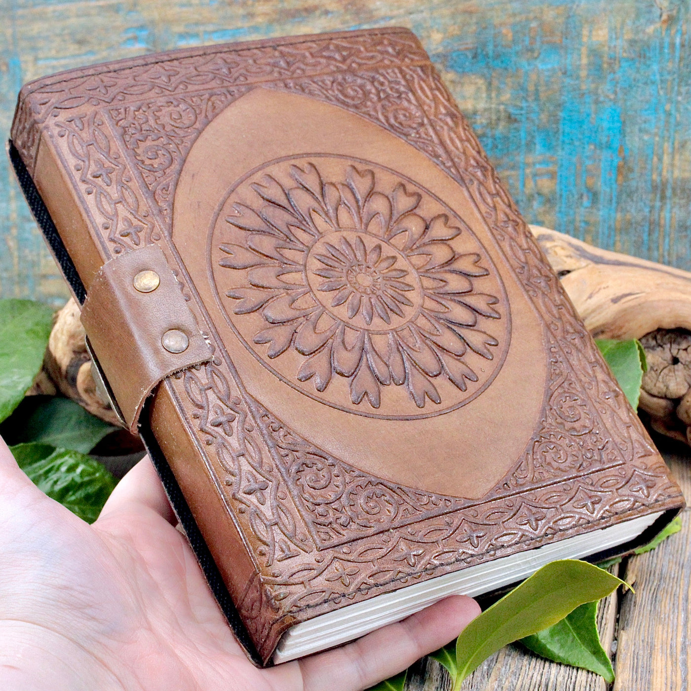 Leather Journal Planchette Design hand