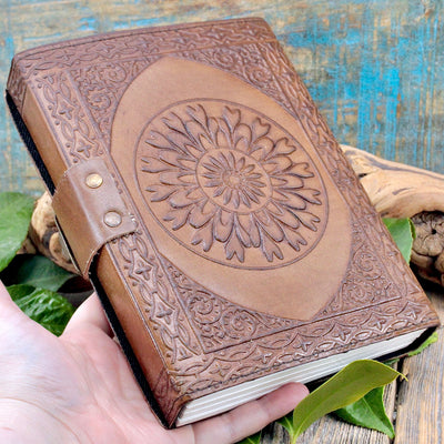 Leather Journal Planchette Design hand