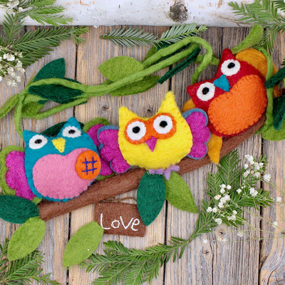 Felt Owl Wall Hanging 2