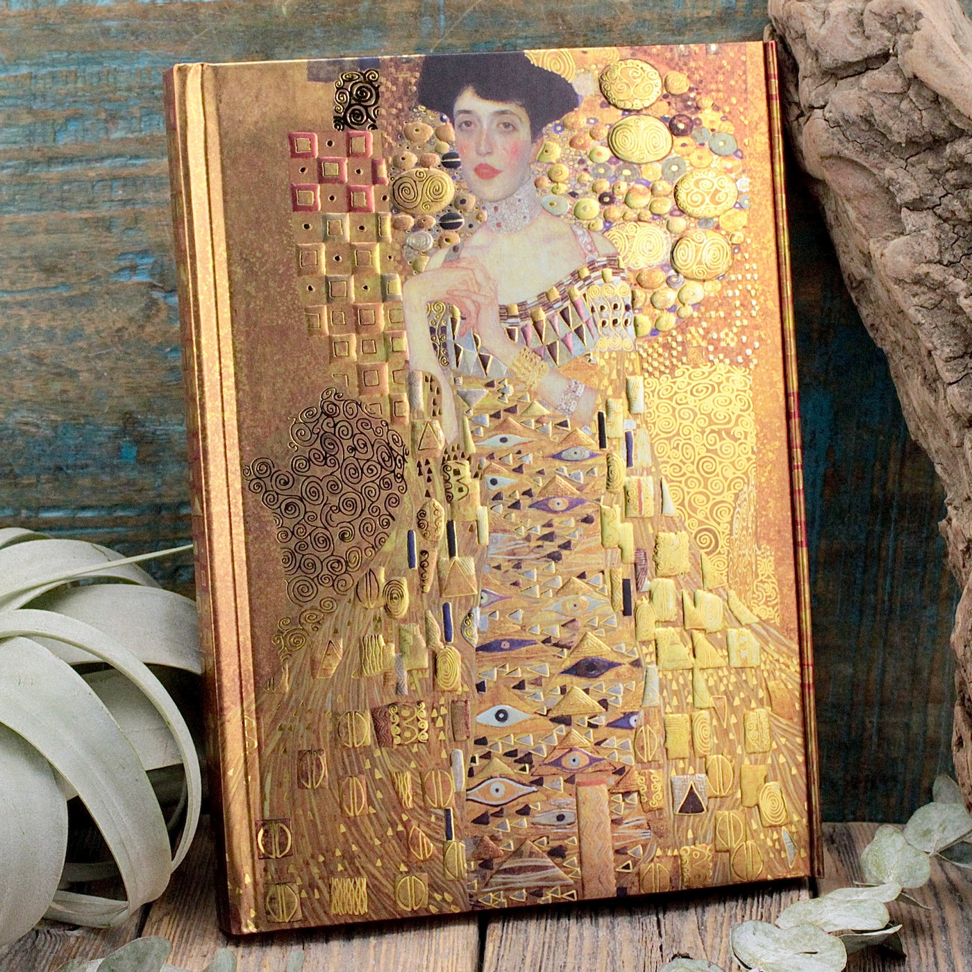 Lady in Gold lined Journal