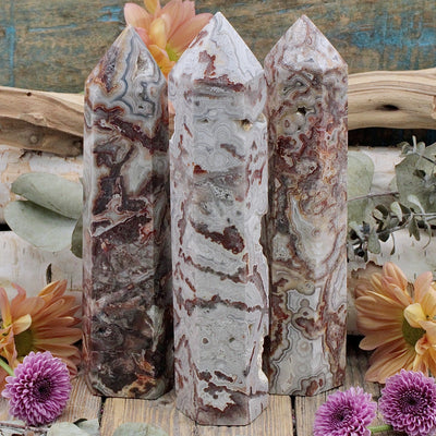 Mexican Crazy Lace Agate Tower