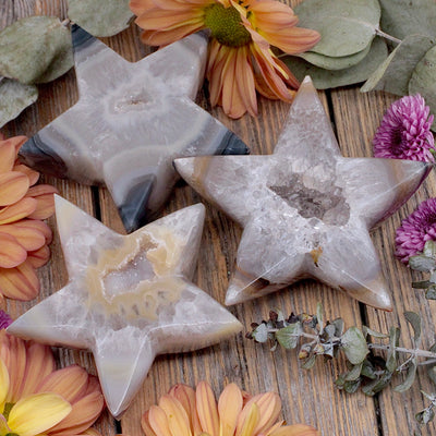 Agate Druzy Star