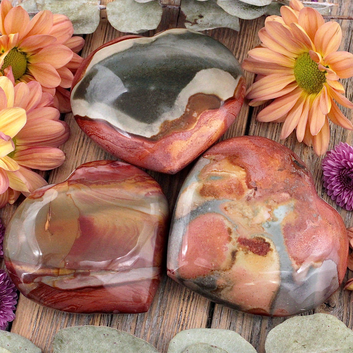 Polychrome Jasper Heart