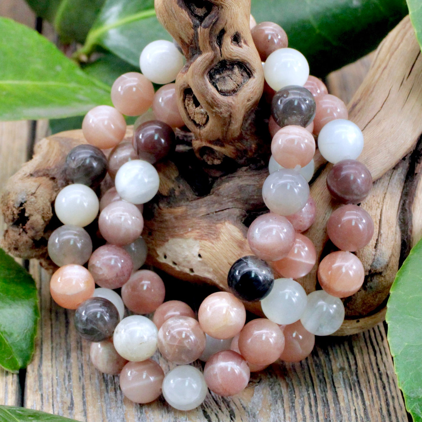 Mixed Moonstone Bracelet - 10mm
