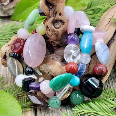 Sacred Stone Mixed Bead Bracelet Large