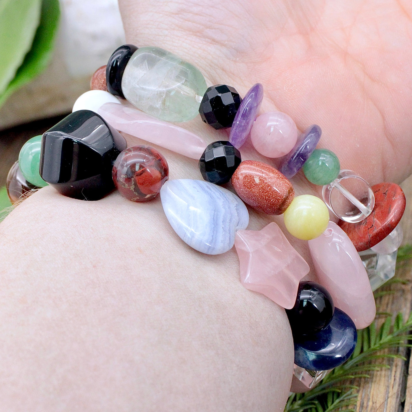 Sacred Stone Mixed Bead Bracelet Large