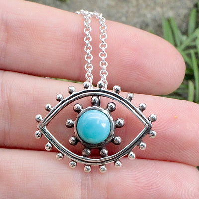 Turquoise Evil Eye Pendant