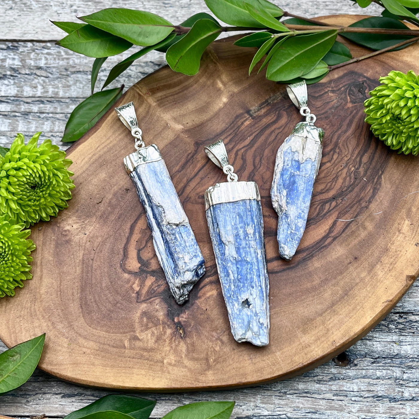 Raw Kyanite Pendant