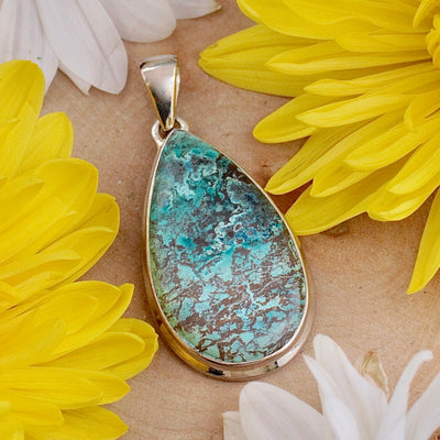 Shattuckite Pendant - Sterling Silver B
