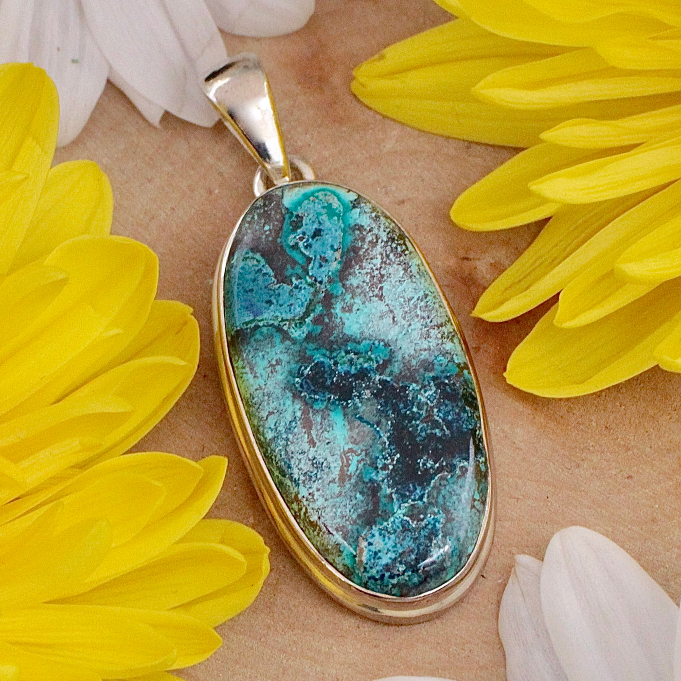 Shattuckite Pendant - Sterling Silver C