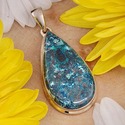 Shattuckite Pendant - Sterling Silver D