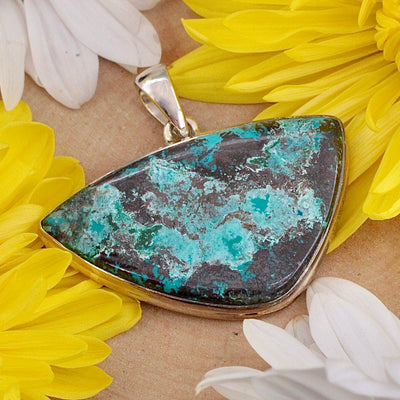Shattuckite Pendant - Sterling Silver J