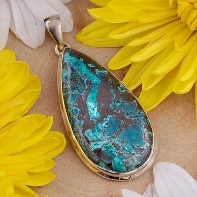 Shattuckite Pendant - Sterling Silver K