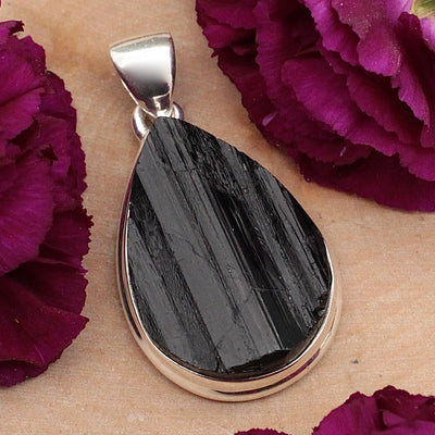 JN2860-Black-Tourmaline-Pendant-Sterling-Silver-H