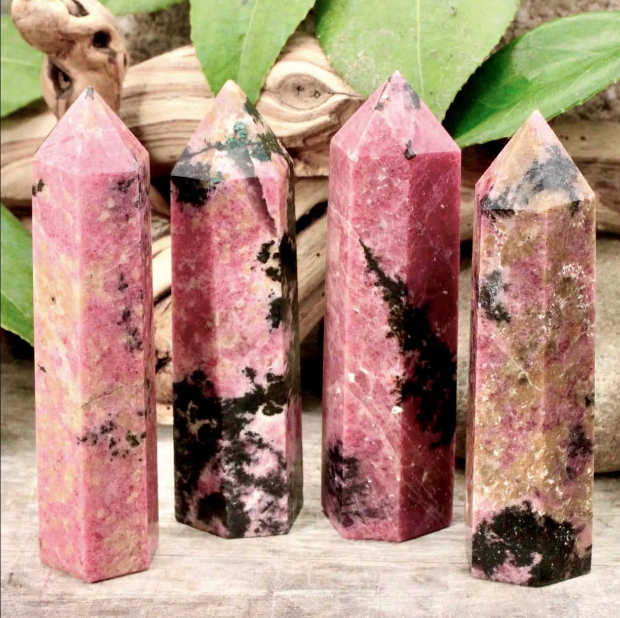Pink Rhodonite Tower