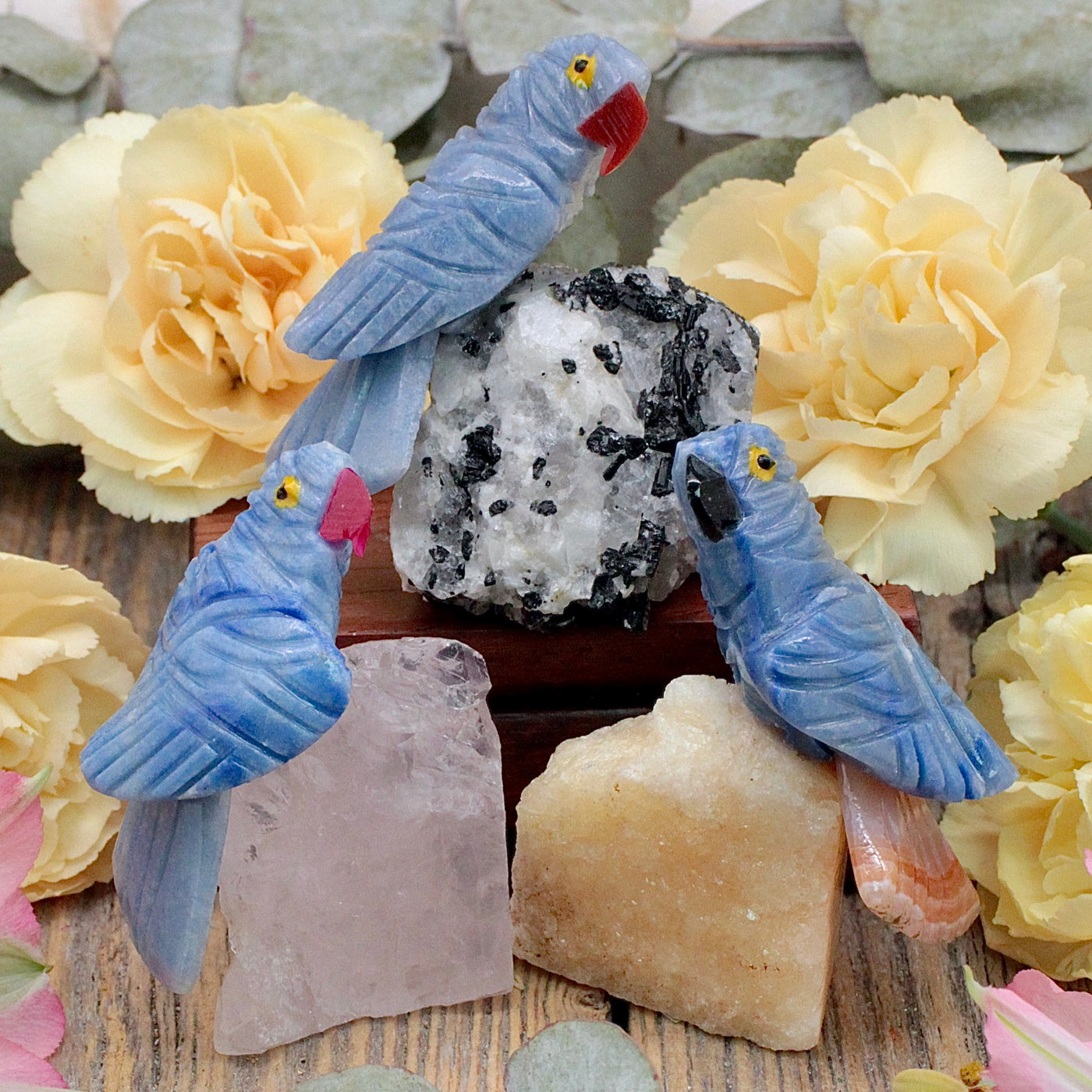 RC10002-Blue-Aventurine-Bird-on-Assorted-Stone