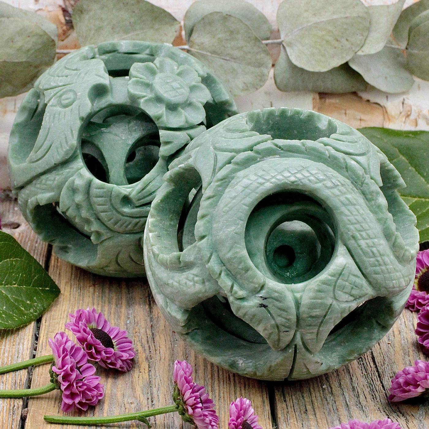 RC10213-Green-Soapstone-Puzzle-Ball