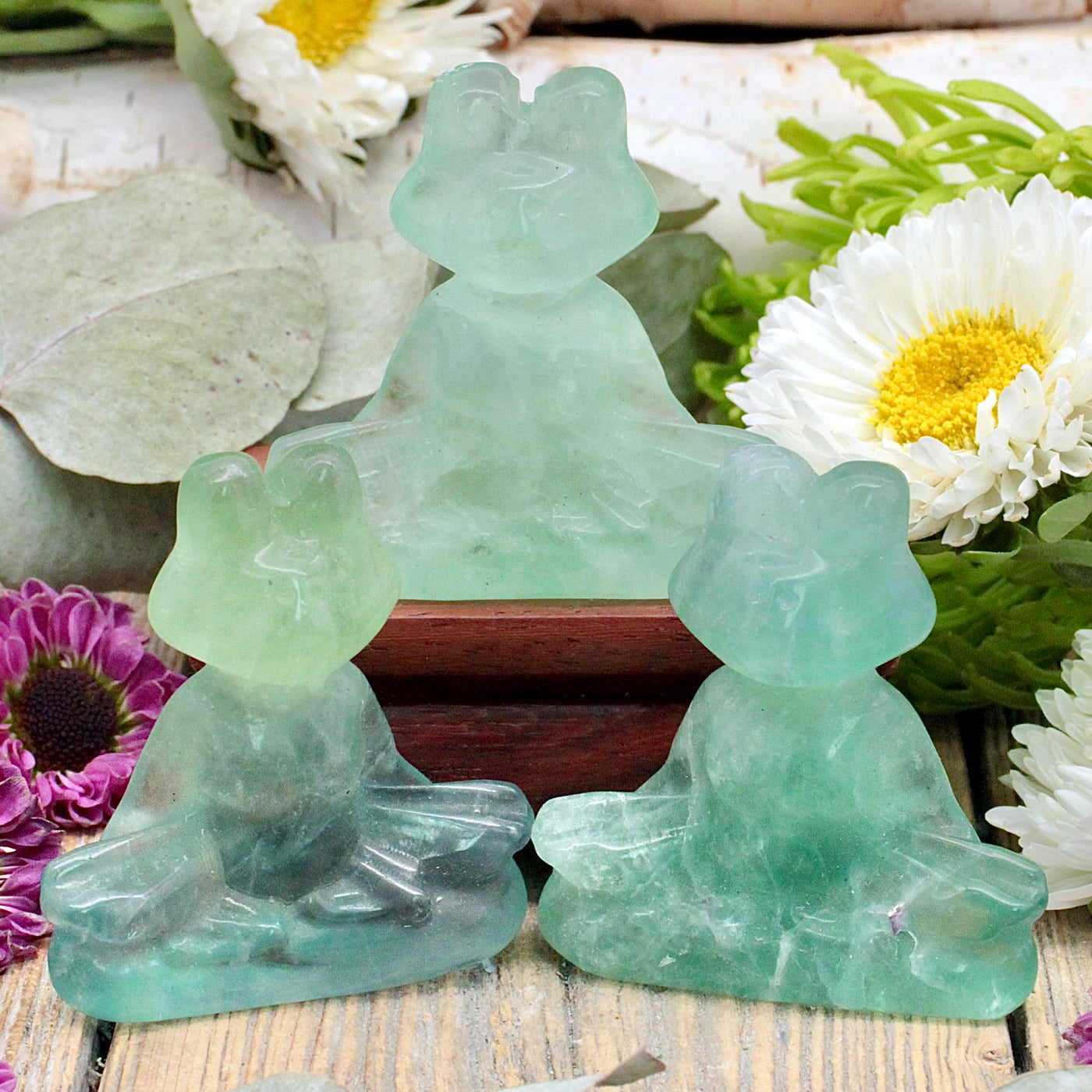 Green-Fluorite-Yoga Frog