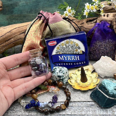The Wild Child Crystal Journey Kit hand