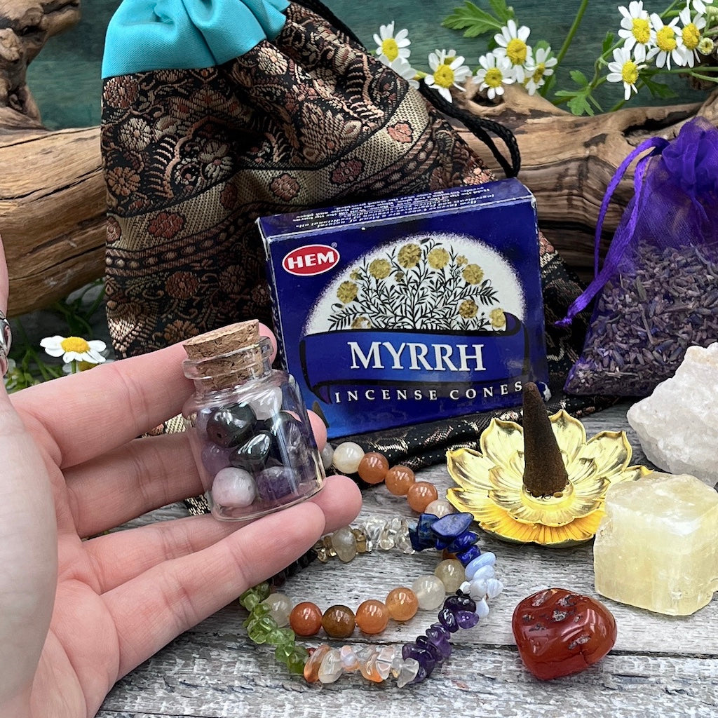 The Radiant Joy Path Crystal Journey Kit hand
