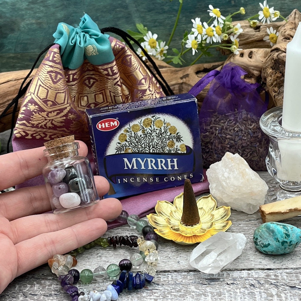 Cleansing Path Crystal Journey Kit hand