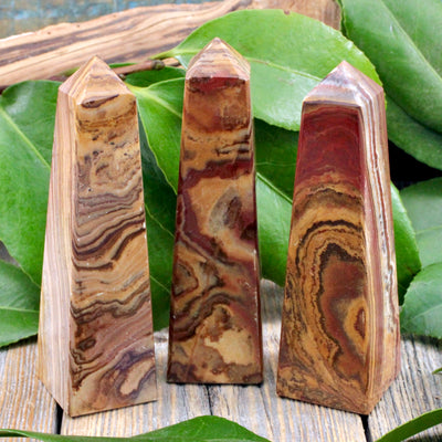 Banded Calcite Obelisk