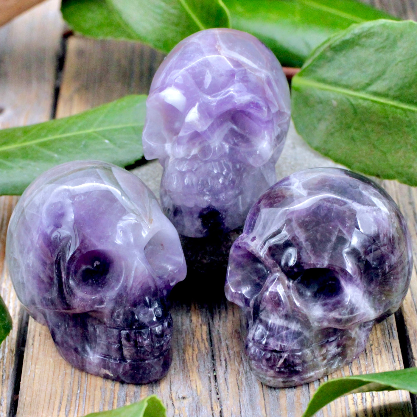 Amethyst Skull Carving