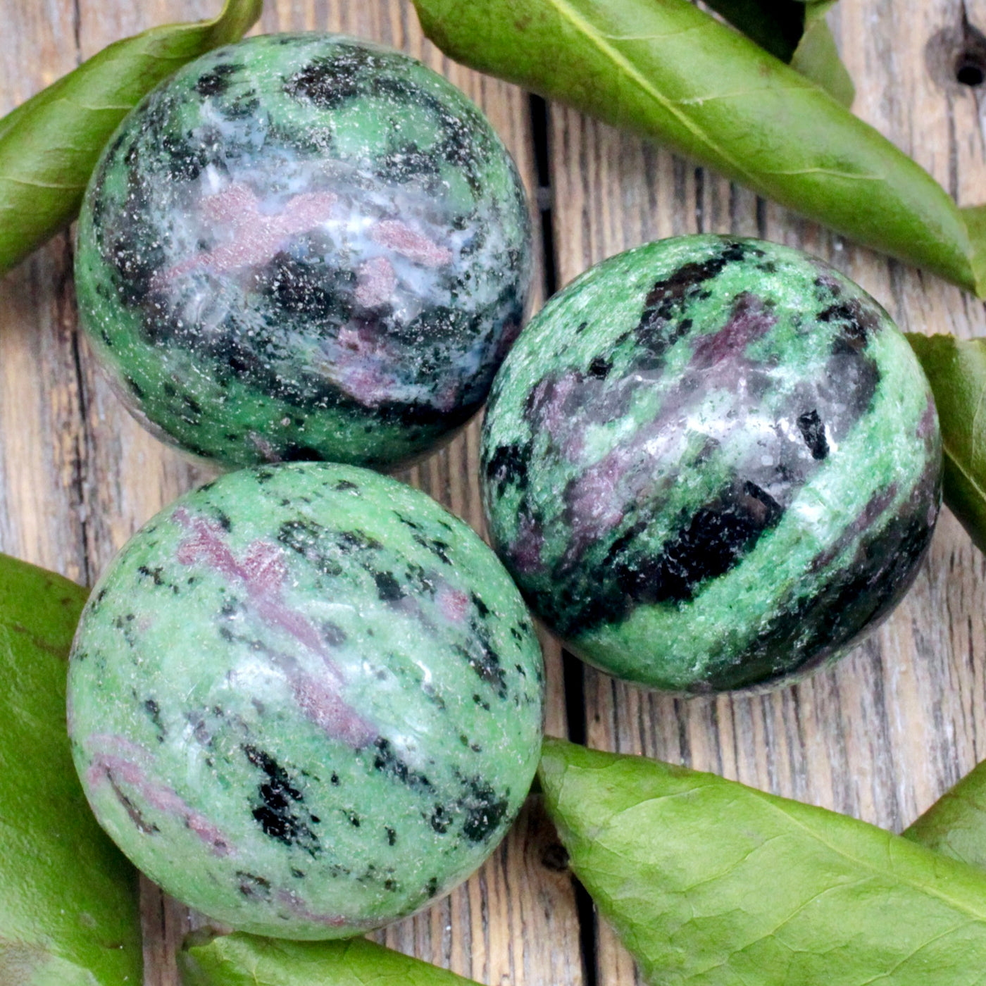 Ruby in Zoisite Sphere