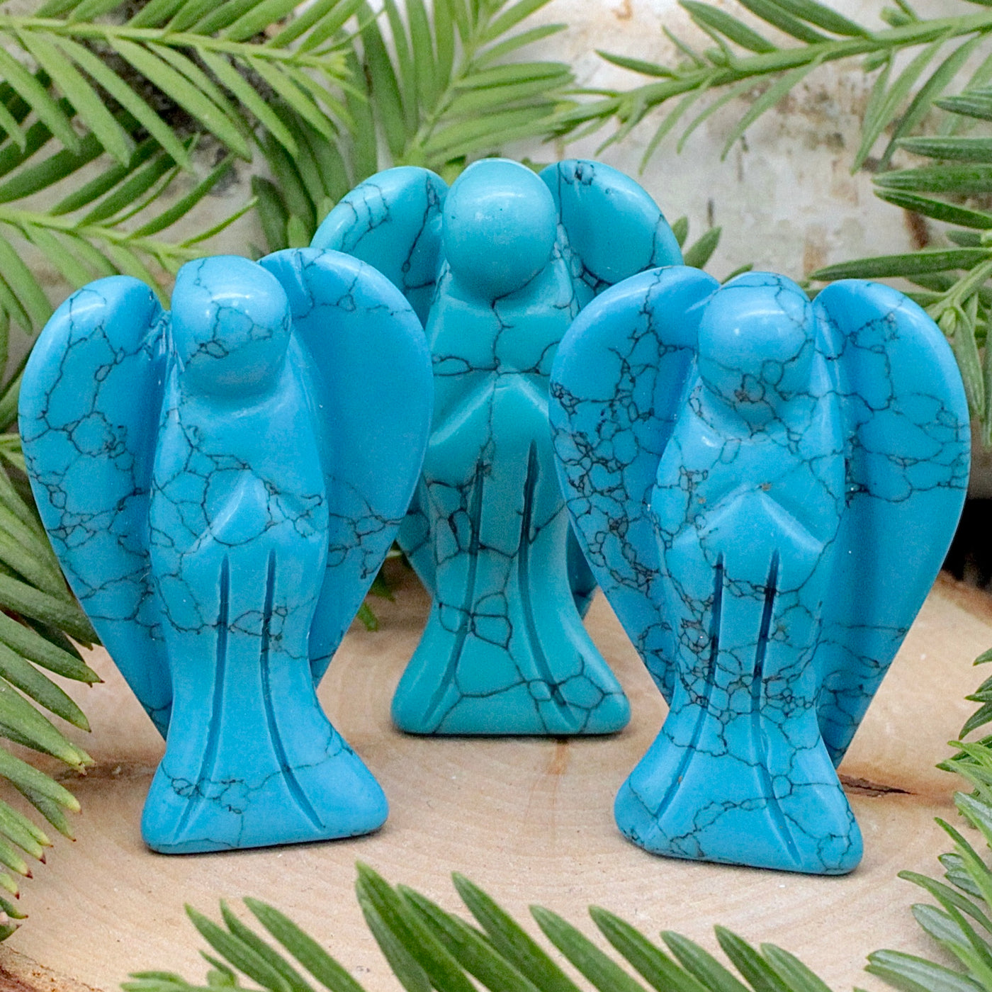 Blue Howlite Angel Mini