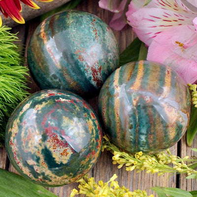 Banded Bloodstone Sphere B