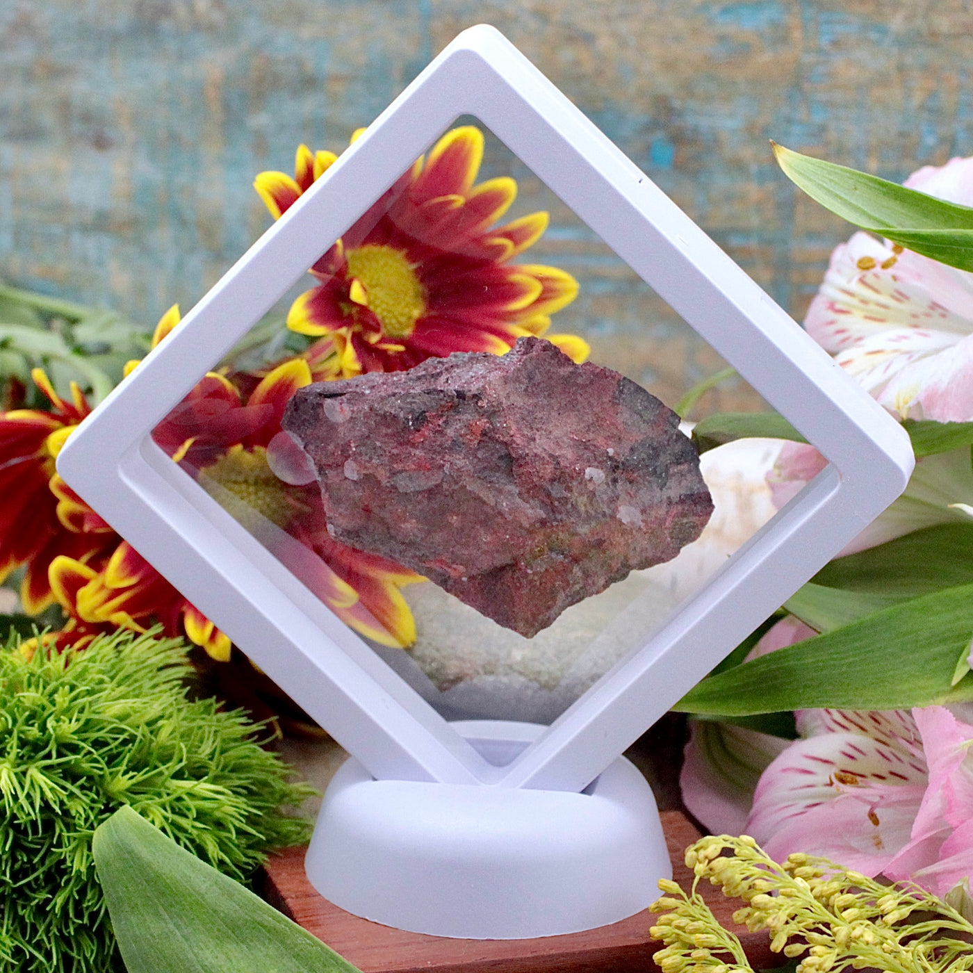 Cinnabar Rough Chunk in Floating Frame