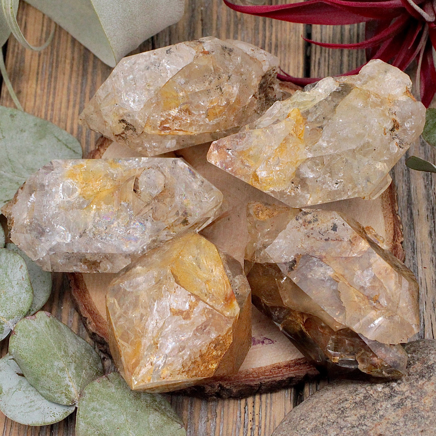 Golden Herkimer Diamond Rough