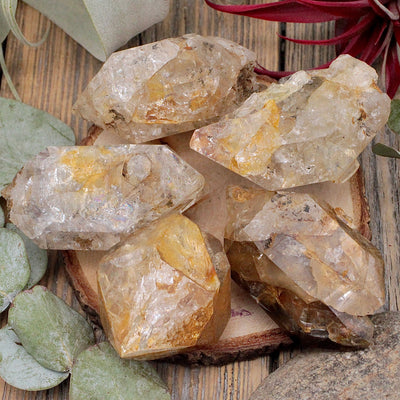 Golden Herkimer Diamond Rough