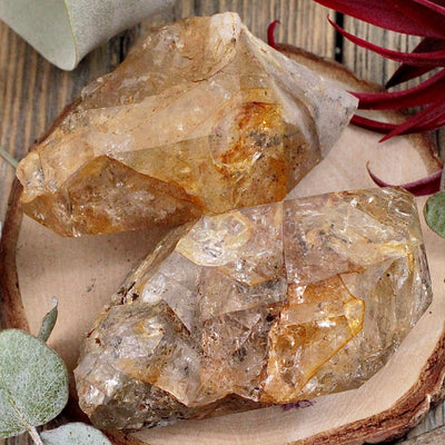 Golden Herkimer Diamond Rough Chunk D