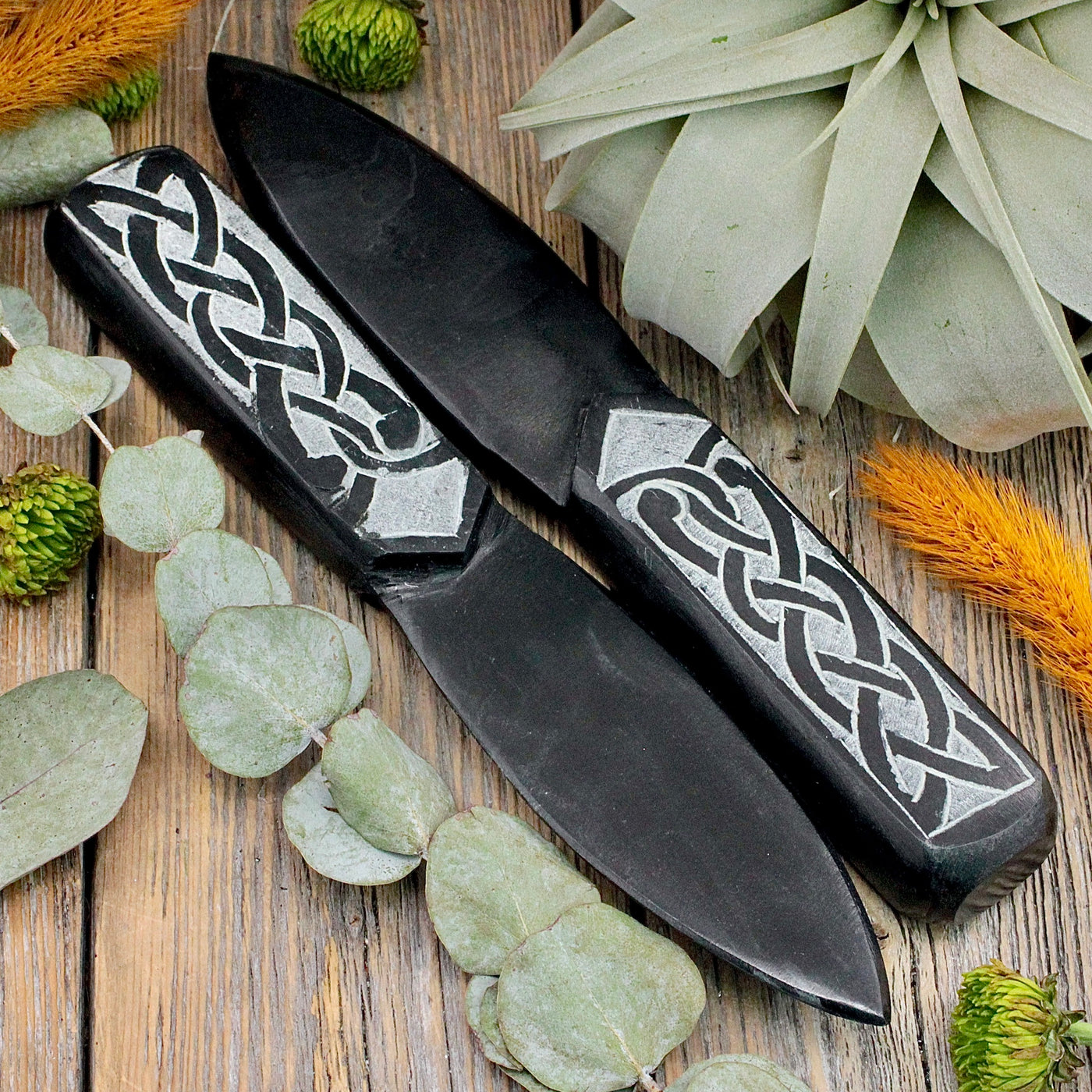 Black Soapstone athame