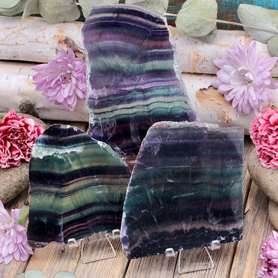 Rainbow Fluorite Slab A