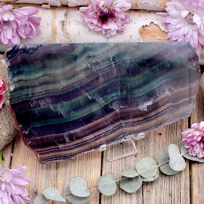 Rainbow Fluorite Slab C