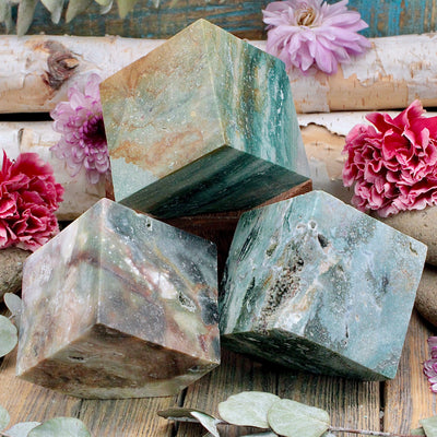Ocean Jasper Cube A