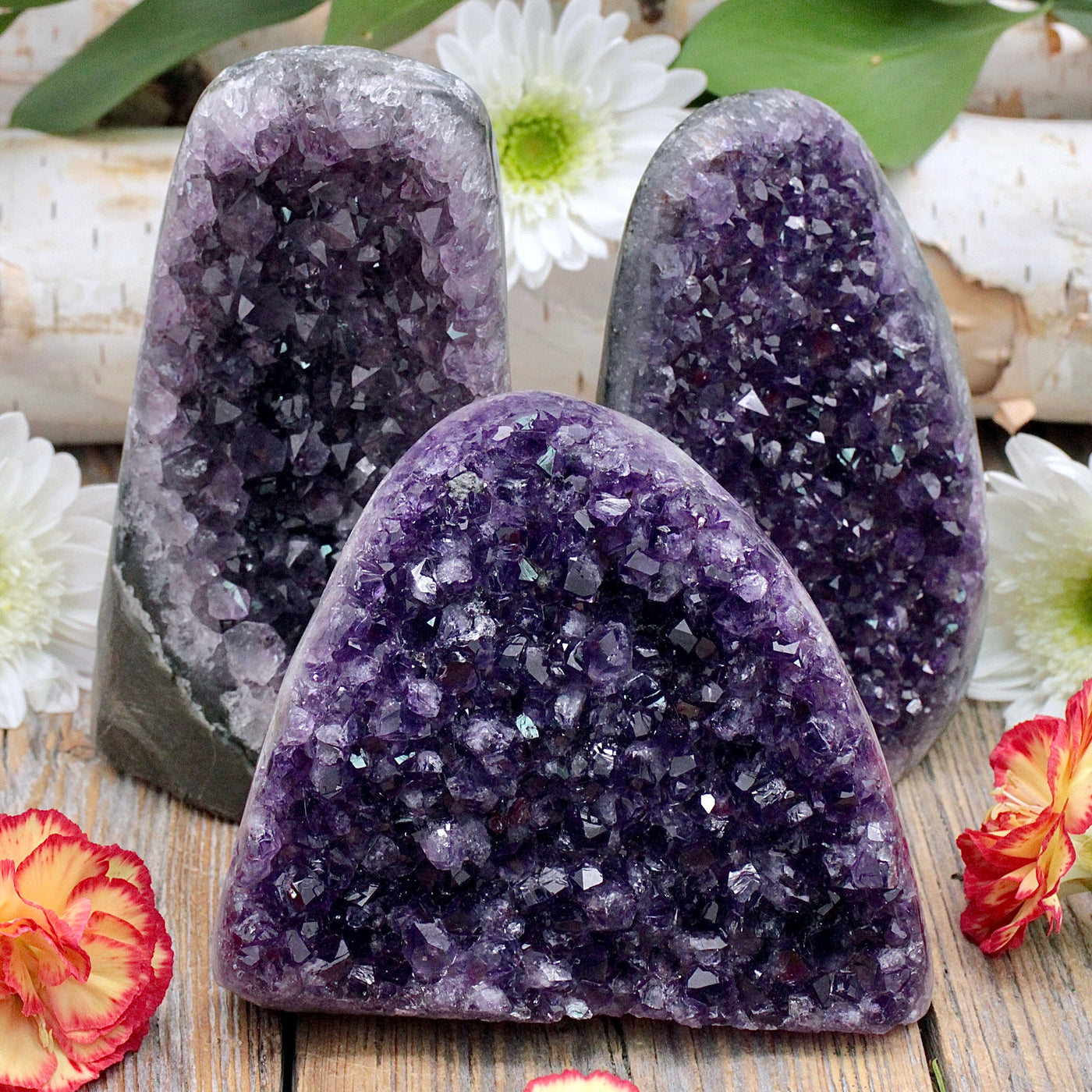 Amethyst Polished Edge Cutbase