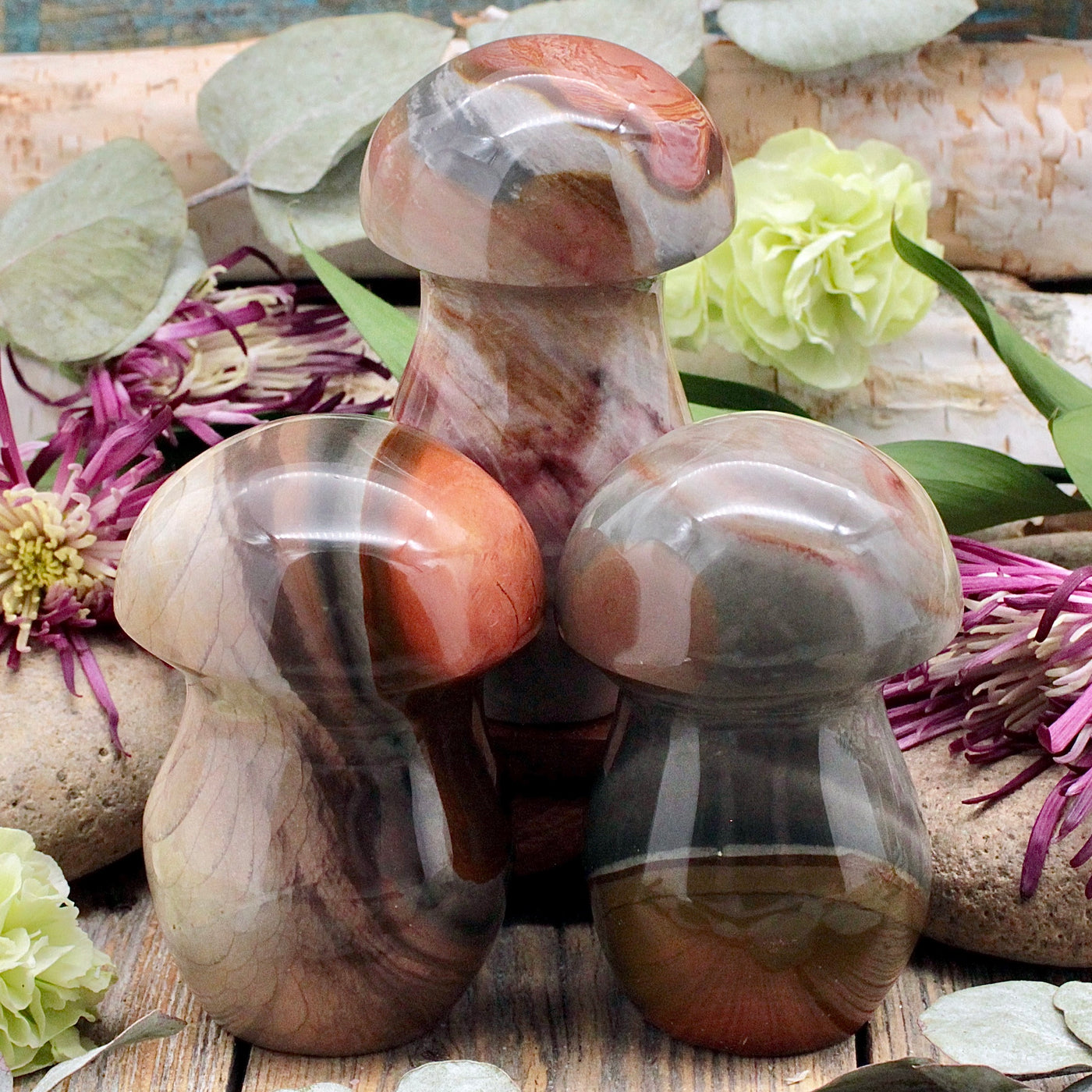 Polychrome Jasper Mushroom B