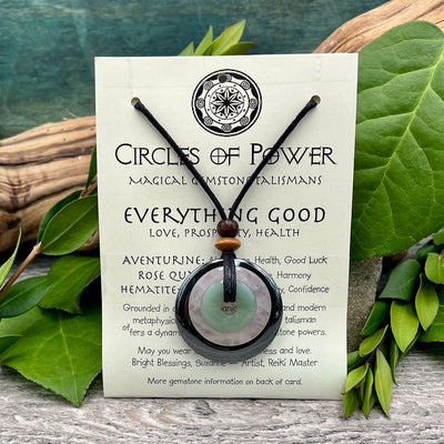 Everything Good Circles of Power Necklace card